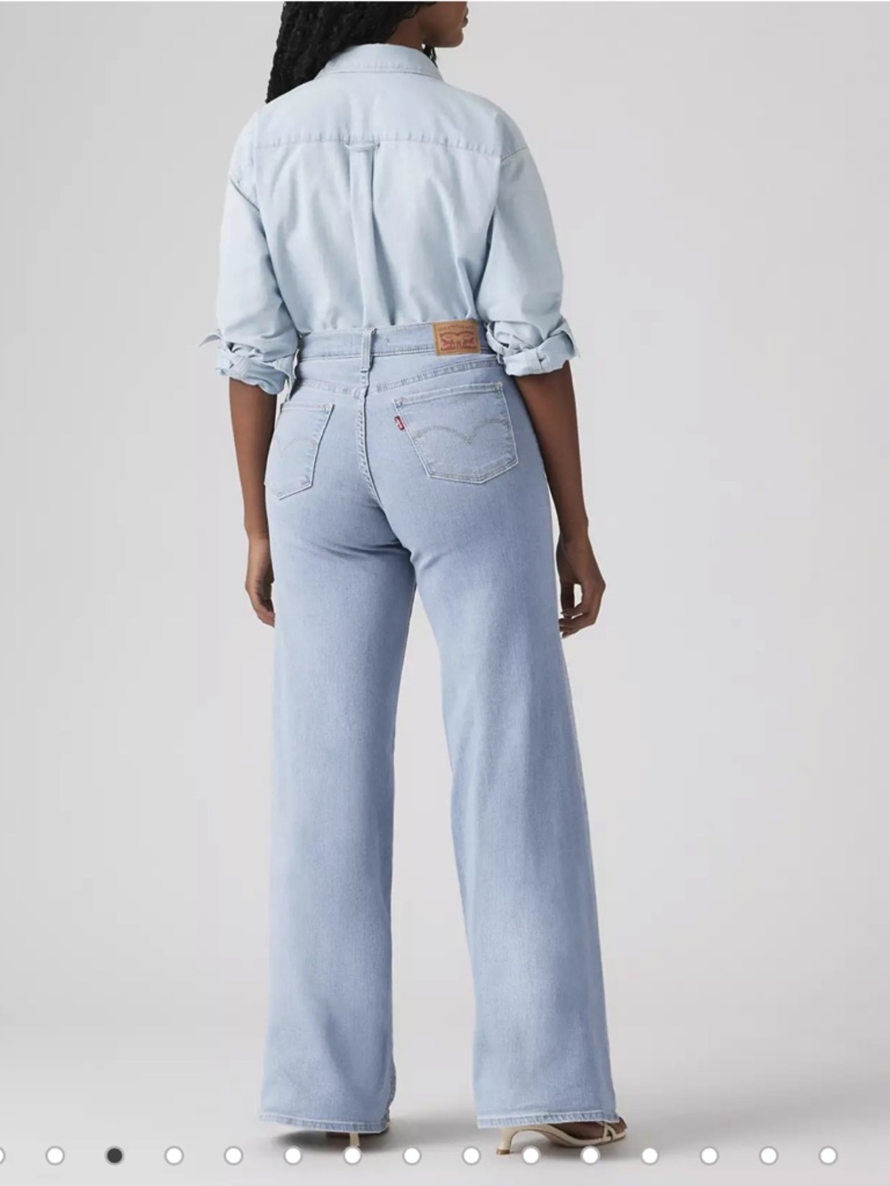 Levi's 318 Shaping Wide Leg Jeans - Picture 6 of 6